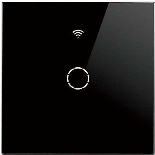 SmartWise Comutator De Perete Electric Încastrat Tactil Wi-Fi Sens Unic Cu Cadru Întoarcere Negru