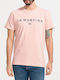 La Martina Men's Short Sleeve T-shirt Pink