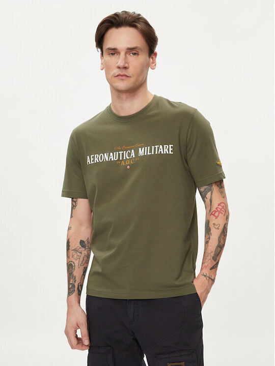 Aeronautica Militare Ανδρικό T-shirt Κοντομάνικο Χακί