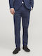 Trousers in Slim Fit Navy Blue