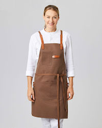 Exner Ποδιά Σερβιτόρου Ολόσωμη 285-canvas Bib Apron Καφέ