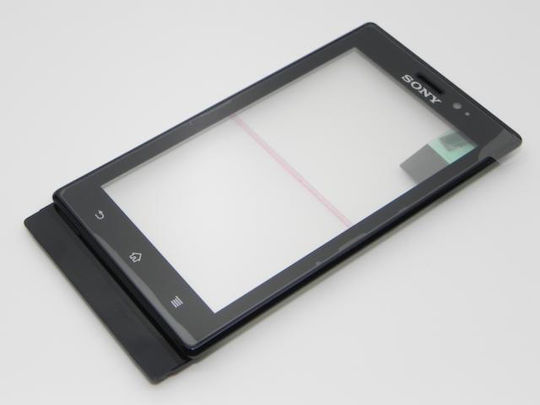 Мобилни телефони с докосваеми панели Xperia за Sony Xperia Sola MT27i (Черен)