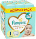 Pampers Πάνες με Αυτοκόλλητο Premium Care Monthly Pack No. 1 για 2-5kg 156τμχ