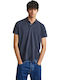 Polo Herrenbluse Kurzarm Blaue