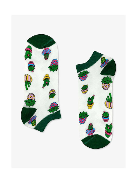 Axidwear Cactus Socks White