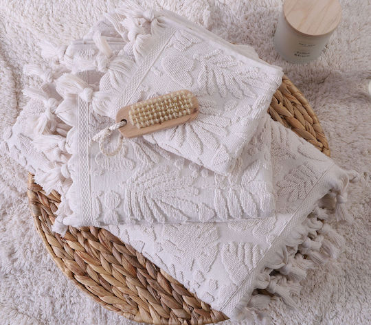 Nef-Nef Homeware Σώματος Premium Glendal 70x140εκ. Ecru Βάρους 550gr/m²