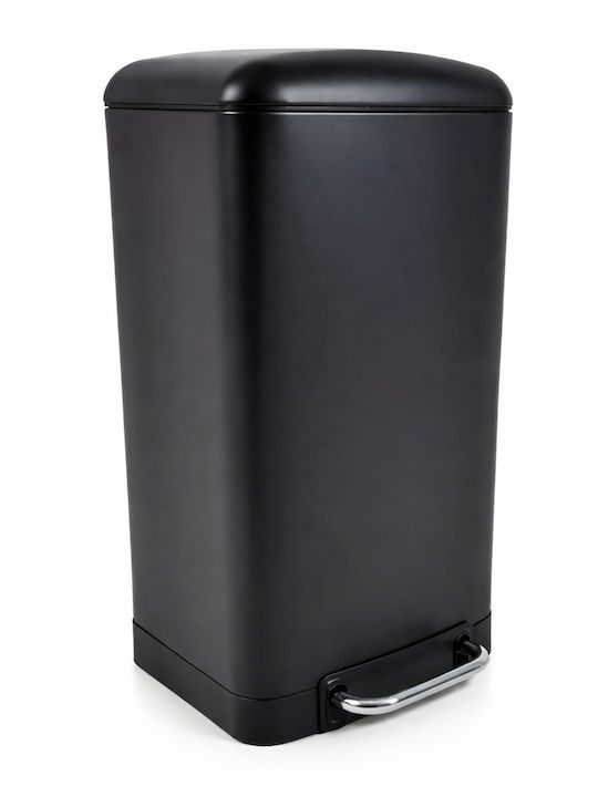 Ankor Metallic Bathroom Basket Soft Close 12lt Black