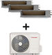Inventor LV6 Satz 3 Inneneinheiten (3x 12000 BTU) und Außeneinheit (32000 BTU)