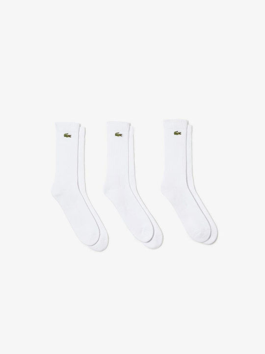 Lacoste Κάλτσες Λευκές 3Pack Lacoste Κάλτσες Λευκές 3Pack