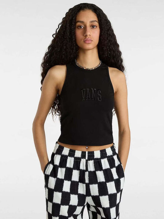 Vans Damen Sportliches Crop Top Ärmellos Schwarz