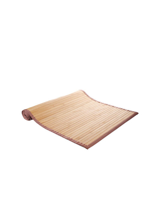 General Trade Bath Mat Wooden 633711 Beige 100x50cm