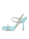 Leder Sandalen Türkis