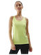 4F Bluză Sportivă pentru Femei Fără mâneci Uscare rapidă Verde