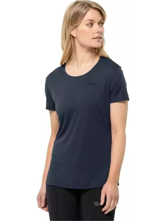 Jack Wolfskin Women's Athletic T-shirt Blue