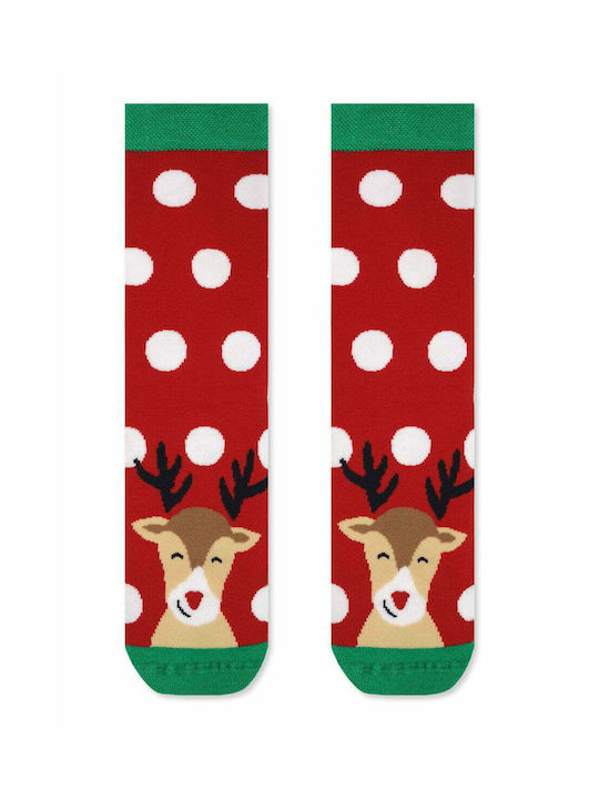 NODO Women's Christmas Socks RED