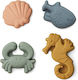 Set of 4pcs Sand Moulds Sea Creature-sandy Liew...