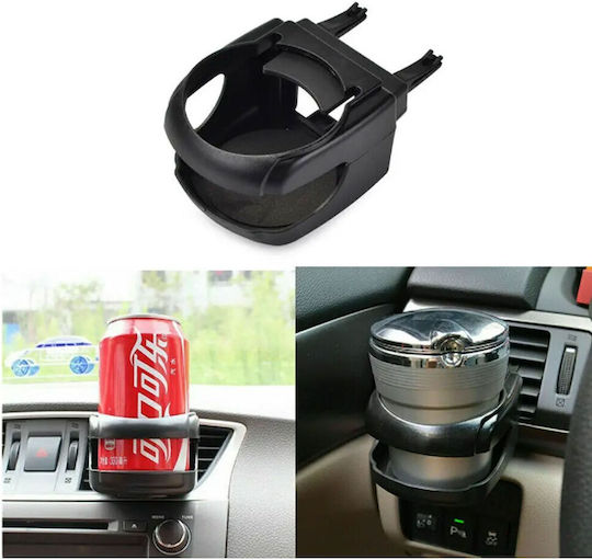 PerVoi Car Cup Holder 1 Position for AC Vents in Black Color