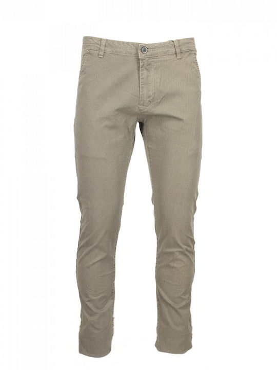 Freeman Clothing Ανδρικό Παντελόνι Chino σε Κανονική Εφαρμογή Μπεζ