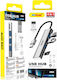 Andowl USB-Hub 4 Anschlüsse USB 2.0 mit USB-A Blau