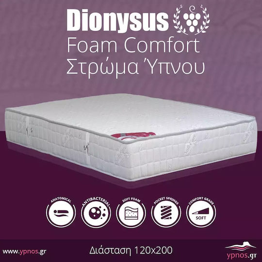 Dionysus Foam Comfort Ημίδιπλο Ανατομικό Στρώμα 120x200x22cm