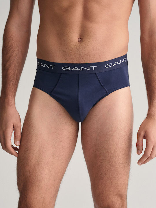 Gant Ανδρικά Σλιπ NavyBlue 3Pack
