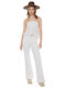 Women's Jean Trousers Flared in Slim Fit White