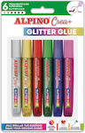 Alpino Glitter Glue Set 6pcs