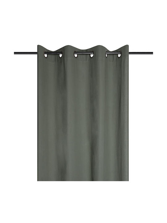 Perdea Cu Capse S-f Duo Verde 135x240cm