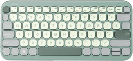 Asus Marshmallow KW100 Fără fir Bluetooth Doar tastatura Engleză US Green Tea