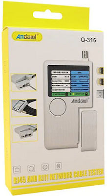 Andowl Network Cable Tester RJ11 / RJ45 / USB / BNC Q-316