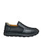 Smart Steps Men's Leather Slip-Ons Black