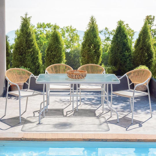 Tisch 030 140x80x70cm White Tisch 030 140x80x70cm White