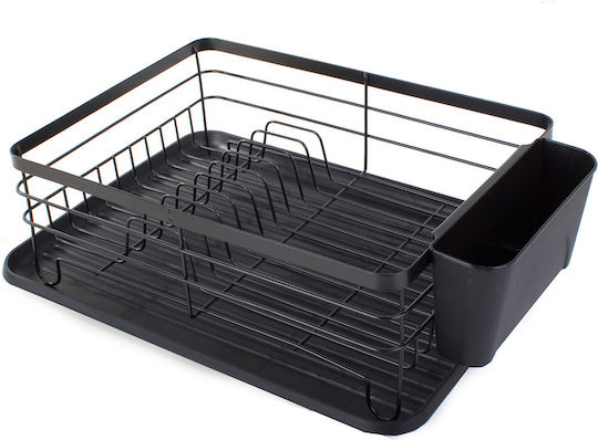 Metallic Black Sink Strainer 43x32x14cm