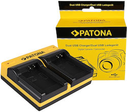 Patona Double Battery Charger Compatible with