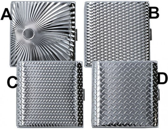 Ταμπακιέρα Για 20 Κανονικά Τσιγάρα 666-0161 Gentelo Metal, Σχέδιο C