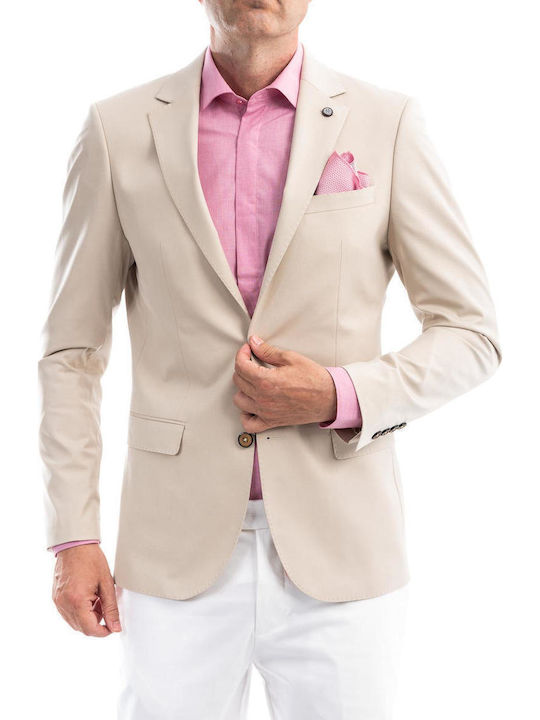 Vittorio Artist Men's Suit Jacket Beige