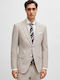 Hugo Boss Men's Suit Jacket Slim Fit Beige