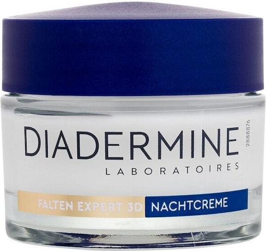 Diadermine Age Supreme Wrinkle Expert 3D Cremă de Față Hidratantă și Anti-îmbătrânire de Noapte 50ml