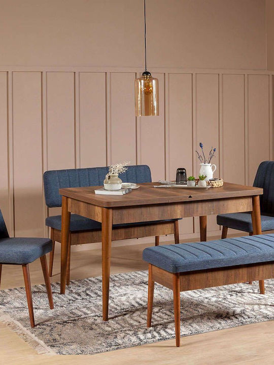Esszimmer Vina Erweiterbar 5Stück 165(+)x80cm