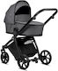 Tutis Mio Plus Thermo Verstellbar 2 in 1 Baby Kinderwagen Geeignet für Neugeborene Graphite