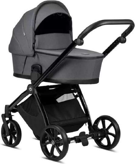 Tutis Mio Plus Thermo Verstellbar 2 in 1 Baby Kinderwagen Geeignet für Neugeborene Graphite