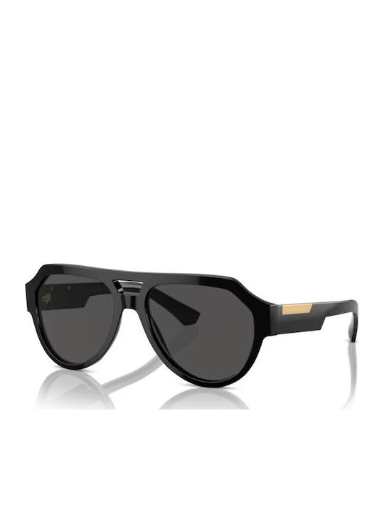 Dolce & Gabbana Мъжки Слънчеви Очила с Черна Пластмасова Рамка и Сиви Стъкла DG4466 501/87