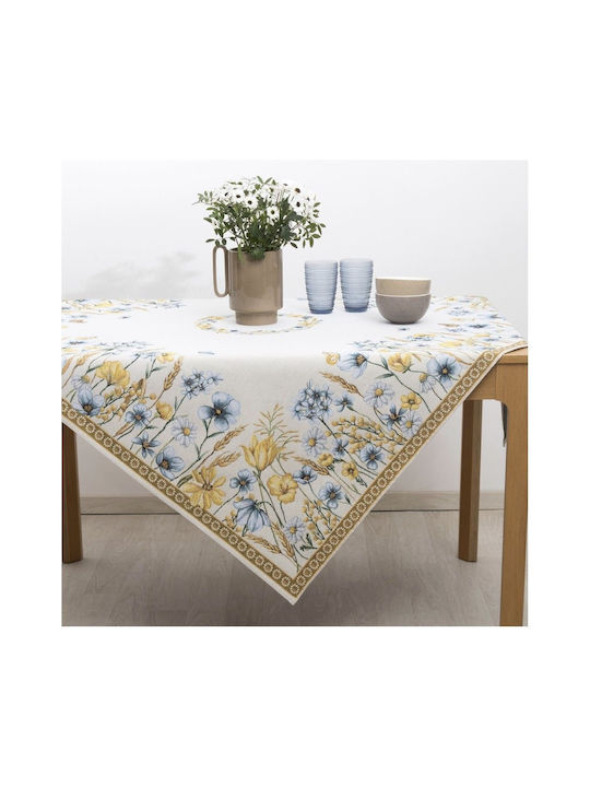 Dimeco Tablecloth Spring Ecru 140x140cm