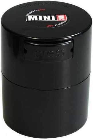 Tightvac Vase Coffee with Airtight Lid Plastic Black 120ml