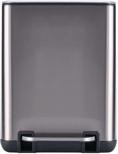 Estia Cubic Inox Καλαθάκι Μπάνιου Soft Close 6lt Ασημί Estia Cubic Inox Καλαθάκι Μπάνιου Soft Close 6lt Ασημί