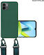 Sonique Back Cover Silicone 0.5mm with Strap Gr...