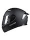 Pilot Fighter Black Matt Motorradhelm Volles Gesicht ECE 22.05 1400gr