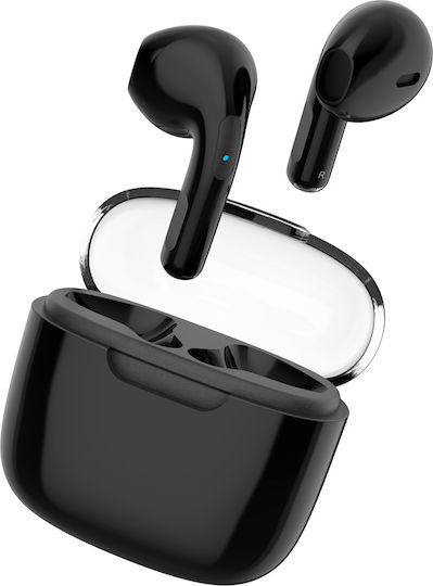Celebrat W52 Ohrstöpsel Bluetooth-Freisprecheinrichtung Kopfhörer mit Ladeetui Schwarz