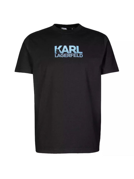 Karl Lagerfeld Herren T-Shirt Kurzarm Schwarz