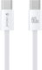 Celebrat U600 Braided USB 2.0 Cable USB-C male - USB-C 60W Λευκό 1m 112612
